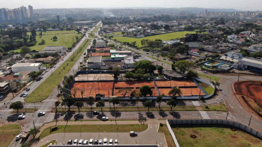 Aerial image showcasing the urban landscape of Parque Residencial Alcantara, Brazil.