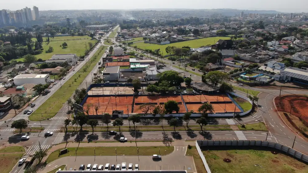 Aerial image showcasing the urban landscape of Parque Residencial Alcantara, Brazil.